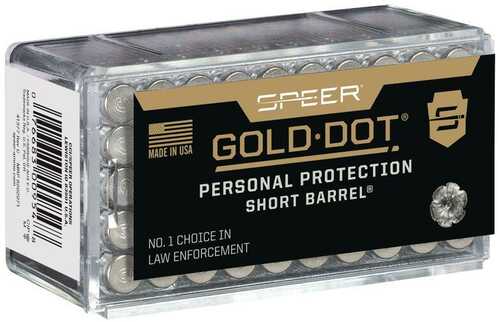 Speer Gold Dot Short Barrel Personal Protection Rimfire Ammunition .22 WMR 40 Gr HP 1050 Fps 50/ct