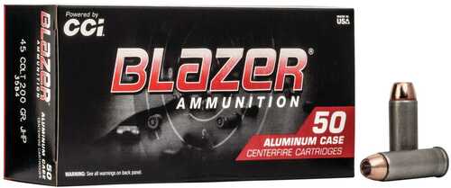 CCI Blazer Aluminum Handgun Ammunition .45 Colt 200 Gr JHP 1000 Fps 50/Box
