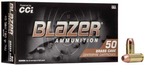 CCI Blazer Brass Handgun Ammunition .40 S&W 180 Gr FMJ 985 Fps 50/ct