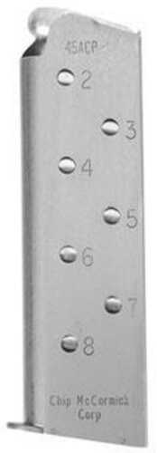 Chip Mccormick Shooting Star M1911 Magazine w Pad .45 ACP Stainless Steel 8/Rd