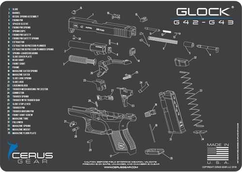 Cerus Gear 12x17 Glock 42-43 Schematic ProMat - Gr-img-0