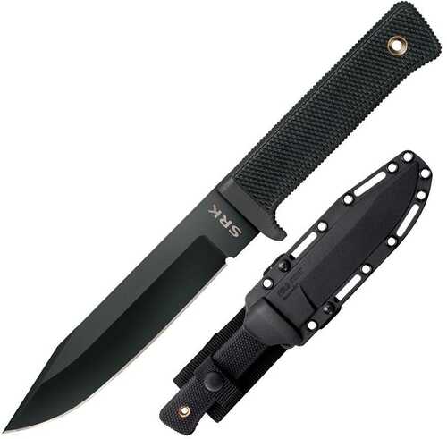 Cold Steel SRK Search Rescue Fixed Blade Tactical Knife - 6" Black Sk-5)