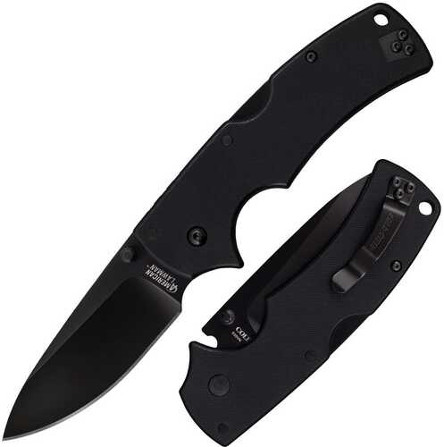 Cold Steel American Lawman Knife Black G-10 - 3-1/-img-0
