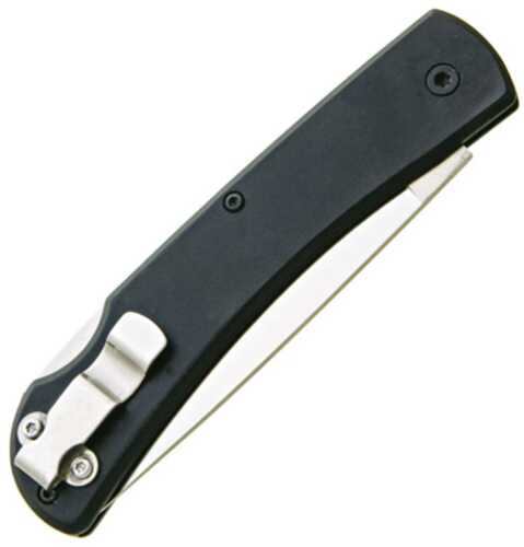 Bear & Son Large Locking Farmhand Folding Knife 3-5/8" Drop Point Blade Black With Clip