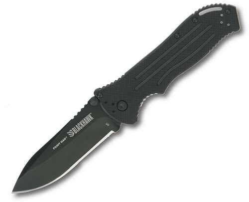Bear & Son Blackhawk Point Man Sideliner Folding Knife 3-3/8" Drop Point Blade Black