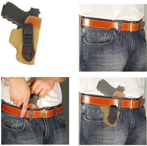 DeSantis For Glock 26 27 33 Sof-Tuck-Style 106 Right Hand Natural Suede