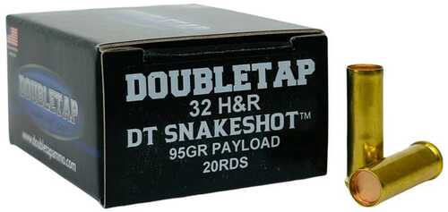 Double Tap DT Snake Shot Handgun Ammunition .32 H&R Mag 90Gr #9 Shot 20/ct