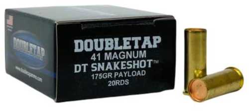 Double Tap DT Snake Shot Handgun Ammunition .41 Mag 175Gr #9 Shot 20/ct
