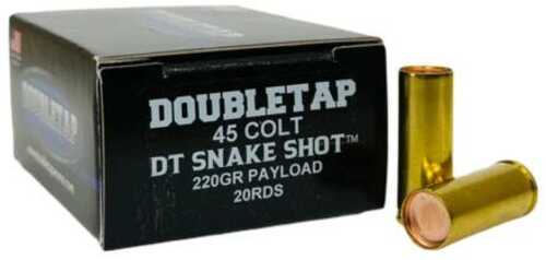 Double Tap DT SnakeShot Handgun Ammunition .45 Colt 220Gr #9 Shot 1000 Fps 20/ct