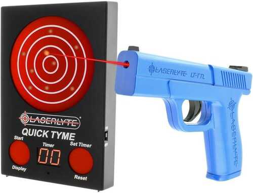 Laserlyte Quick Tyme Laser Trainer Target With Point Of Impact Display And Training Handgun