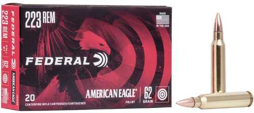 Federal American Eagle Rifle Ammunition .223 Rem 62 Gr FMJ 3020 Fps - 20/Box