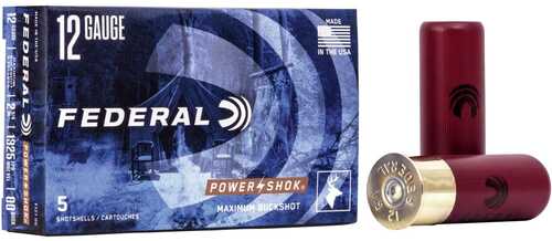 Federal Power-Shok 12 Ga 2 3/4" Max 9 plts #00  - 5/Box