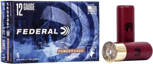 Federal Power-Shok Sabot Slug 12 Ga 2 3/4" Max Oz 1500 Fps - 5/Box