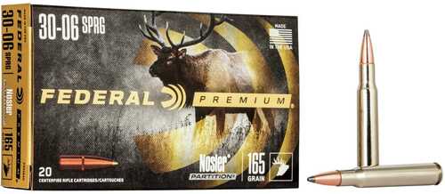 Federal Premium Vital-Shok Rifle Ammunition .30-06 Sprg 165 Gr PT 2830 Fps - 20/Box