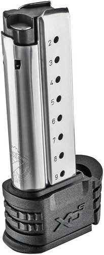 Springfield Armory XD(S) Magazine w Black X-Tension 9mm 9/Rd Stainless