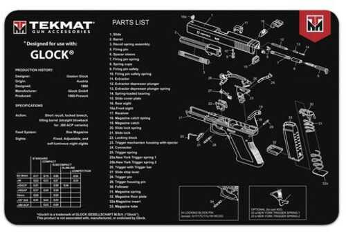 TekMat 11x17 Gun Cleaning Mat - Glock-img-0