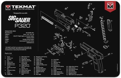 TekMat 11x17 Gun Cleaning Mat- Sig Sauer P320-img-0