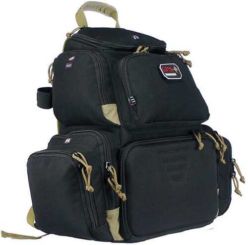 G-Outdoors Handgunner Backpack With 4 Cradle-Black/Tan