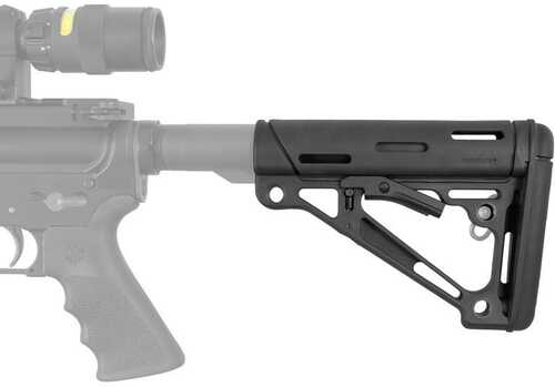 Hogue AR-15/M-16 Collapsible Buttstock - Fits Mil-Spec Buffer Tube Only Black