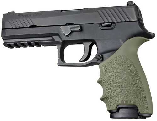 Hogue HandAll Beavertail Grip Sleeve Sig Sauer P320 OD Green