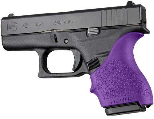 Hogue HandAll Beaver Tail Grip Sleeve Glock 42 43 Purple