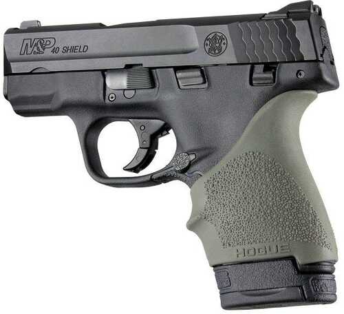 Hogue HandAll Beaver Tail Grip Sleeve S&W M&P Shield Ruger LC9 Glock 26/27 OD G