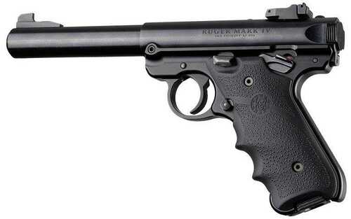 Ruger MKIV Rubber Grip With Finger Grooves Black