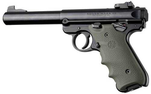 Ruger MKIV Rubber Grip With Finger Grooves OD Green