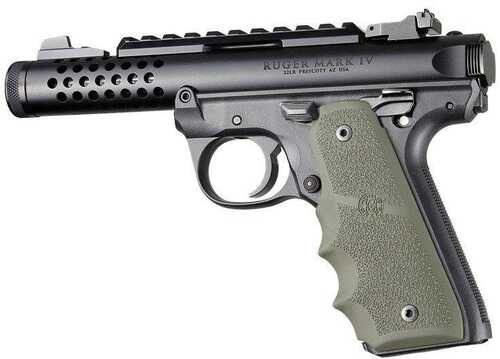 Ruger 22/45 MKIV Rubber Grip With Finger Grooves OD Green