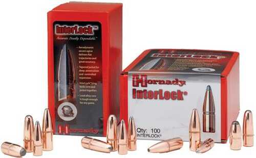 Hornady Interlock Rifle Bullets 6.5mm .264" 160 Gr RN - 100/Box