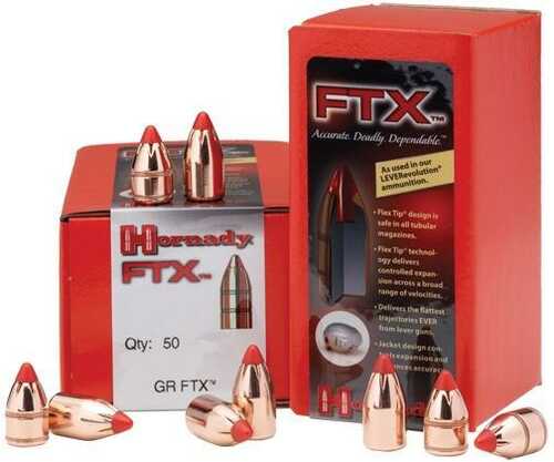 Hornady FTX Handgun Bullets .38 Cal .357 Mag .357" 140 Gr FTX 100/ct