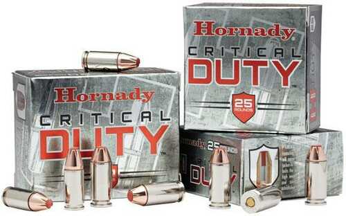 Hornady Critical Duty Handgun Ammo 9mm Luger (+P) 135 Gr Flex Tip 1110 Fps 25/Box