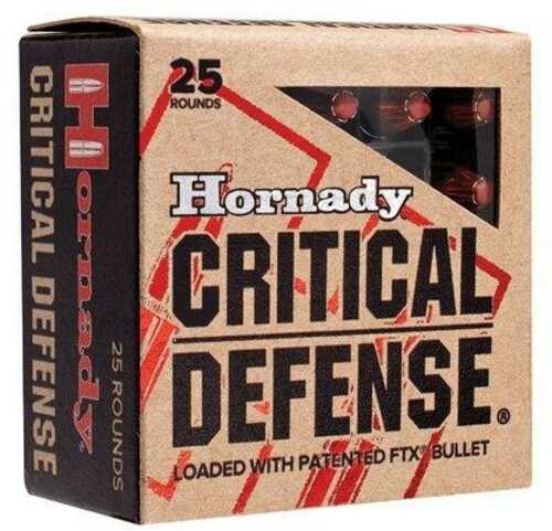Hornady Critical Defense Handgun Ammo 9mm Luger 115 Gr FTX 1140 Fps 25/Box