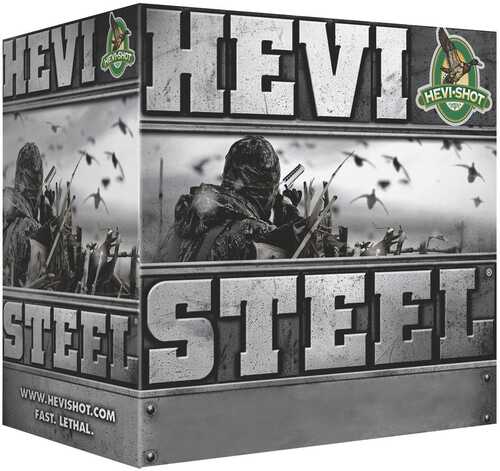 HEVI-Shot HEVI-Steel Shotshells 12 Ga 2-3/4" 1-1/8 Oz 1500 Fps #2 25/Box