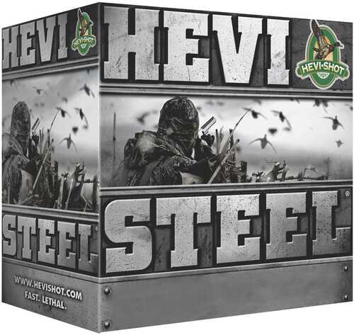HEVI-Shot HEVI-Steel Shotshells 12 Ga 2-3/4" 1-3/8 Oz  1550 Fps #3 25/Box