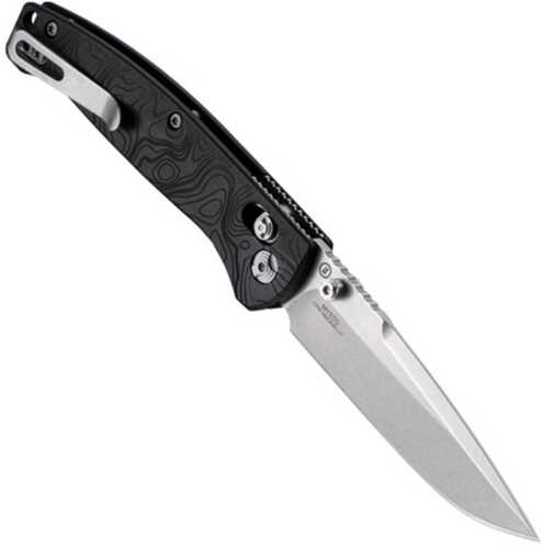 Hogue Mysto Folder Knife 3-2/5 Drop Point Blade Black Diamond Metal