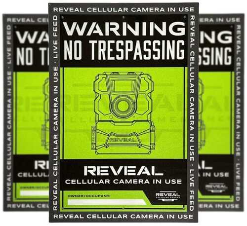 Tactacam No Trespassing Sign 3/ct