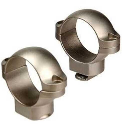Leupold 2-Piece Std Windage Adjustable Steel Rings 1" Medium Silver