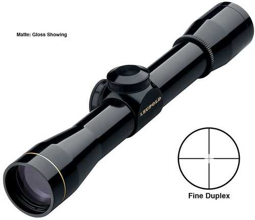 Leupold 58680 FX-I Rimfire 4x 28mm Obj 25.5 ft @ 100 yds FOV 1" Tube Black Matte Finish Duplex