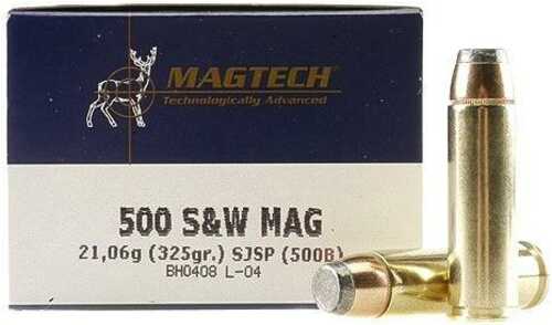Magtech Handgun Ammunition .500 S&W 325 Gr JSP 1801 Fps 20/Box