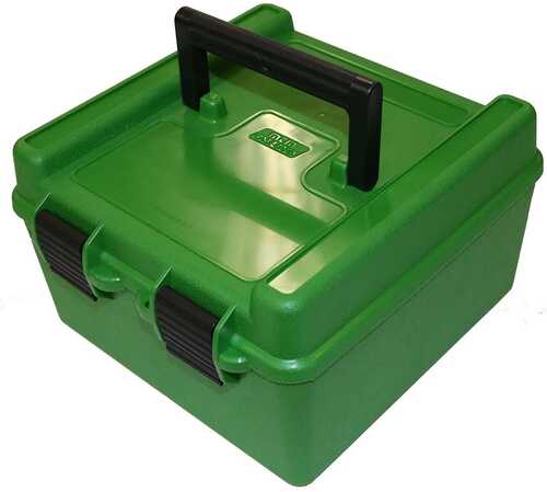 MTM Deluxe R-100 Series Rifle Ammo Box - 100 Rd Green