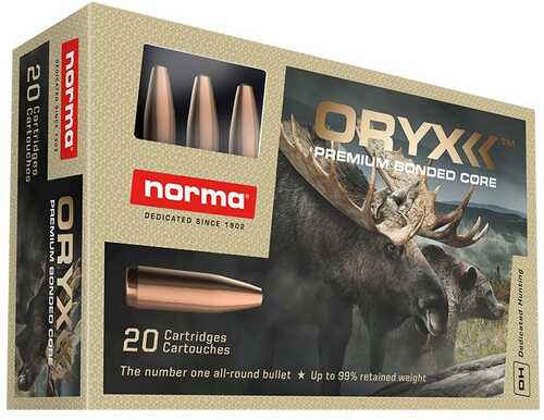 Norma ORYX Rifle Ammunition 6.5 Creedmoor 156Gr JSP 2850 Fps 20/ct