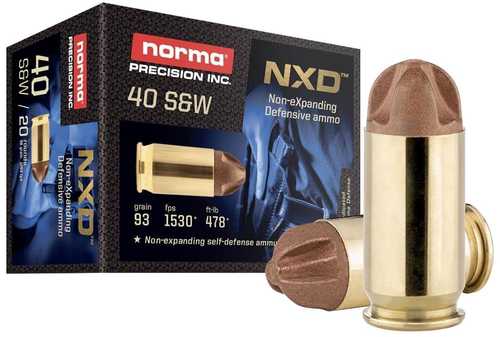 Norma NXD Handgun Ammunition .40 S&W 93Gr NXD 1531 Fps 20/ct