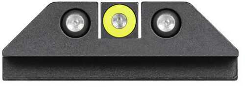 Night Fision Tritium Sight Set Yellow Front Black Back For Glock