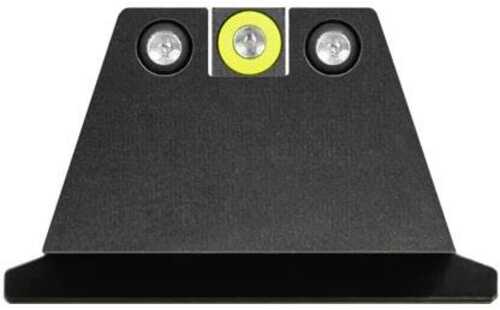 Night Fision Supressor Height Sight Set Yellow Front Black Back For S&W