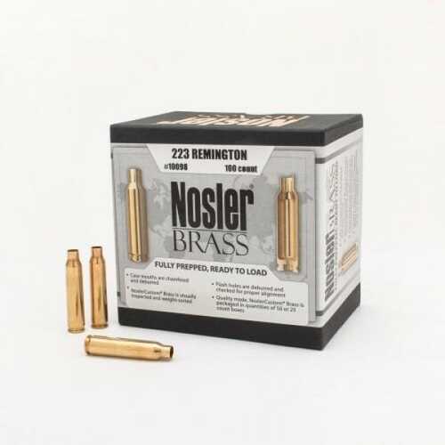 Nosler Unprimed Brass Rifle Cartridge Cases 50/ct .223 Rem