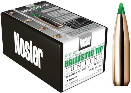 Nosler Ballistic Tip Hunting Bullets .30 Cal .308" 125 Gr SBT-BTip 50/ct