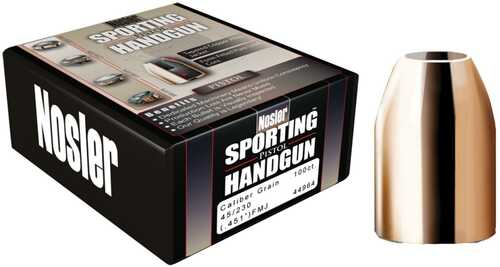 Nosler Sporting Handgun Pistol Bullets 10mm .400" 200 Gr JHP 250/ct