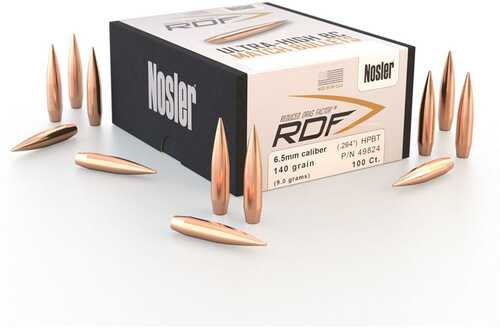 Nosler RDF Match Bullets 6.5mm .264" 140 Gr HPBT 100/ct
