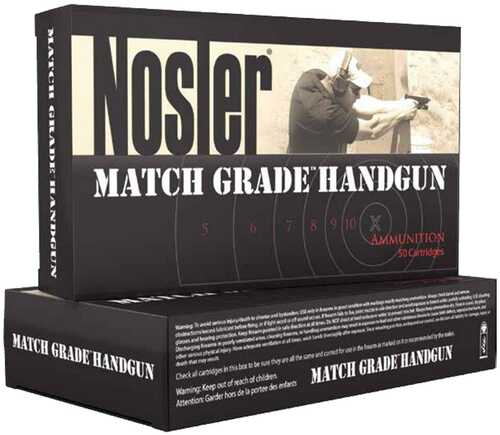 Nosler Match Grade Handgun Ammo .45 ACP 185 Gr JHP 915 Fps 50/ct